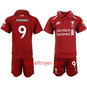 Liverpool Fodboldtrøjer FIRMINO 9 Børn Hjemmebanesæt 2018/19 Kort ærmer